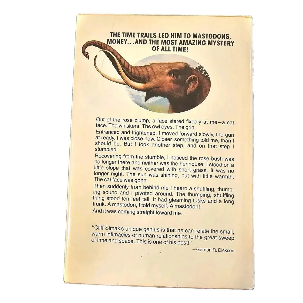 Mastodonia Book Clifford D. Simak 1978 Hardcover Fiction Dust Jacket Vintage